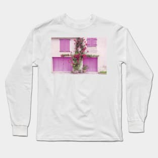 Provence Colorful House Facade Long Sleeve T-Shirt